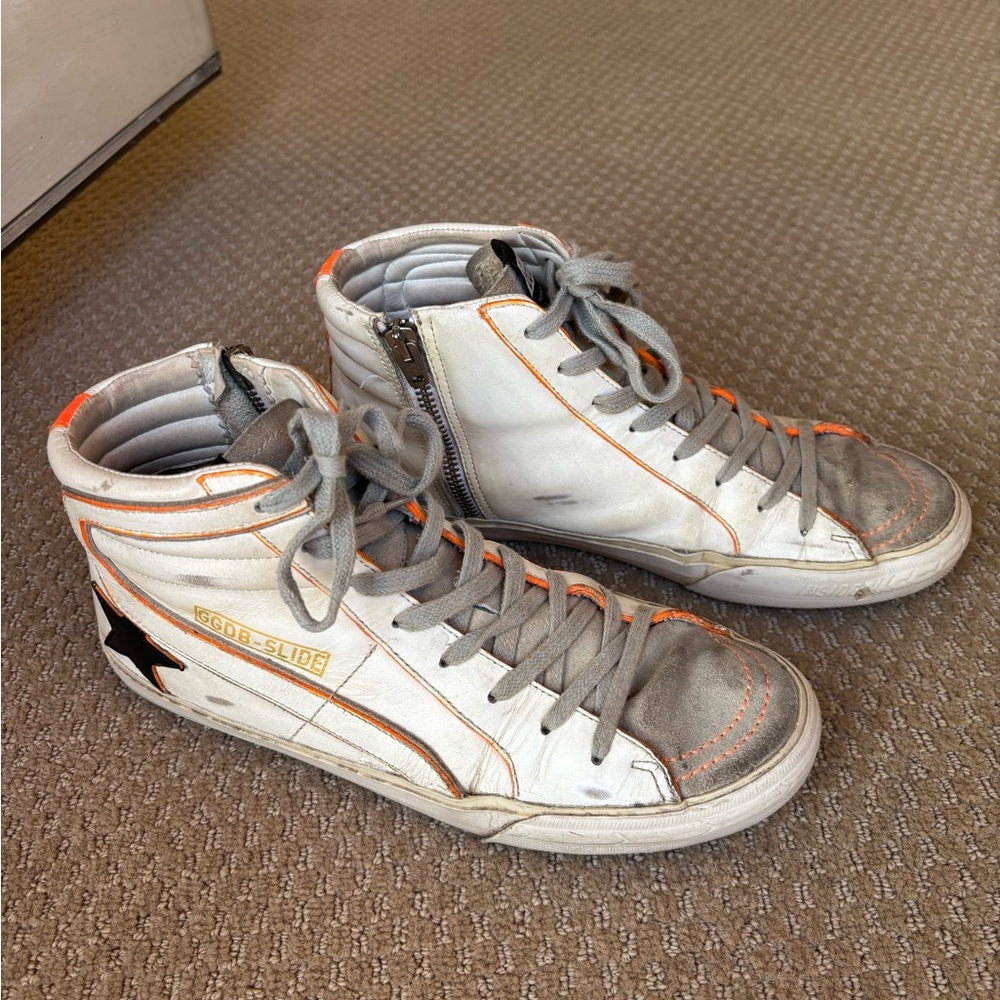 Golden Goose High-Top Sneakers with Side Zip